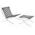 Bellefonte Leatherette Chair & Ottoman