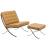 Bellefonte Leatherette Chair & Ottoman