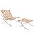 Bellefonte Leatherette Chair & Ottoman