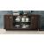 Volare Wood Veneer 4-Door Buffet w/2 Glass Doors
