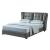 1806 Top-Grain Leather/Split Leather Storage Platform Bed