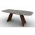 Icaro W78.7-inch Ceramic/Wood Customizable Elliptical Dining Table