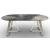 Sunshine W78.7-inch Ceramic/Metal Customizable Oval Dining Table