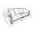 SM Breda Fabric Storage Sleeper Sofa with Wood Trim