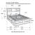 Briana Wood Platform Storage Bed, California King Size