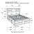Briana Wood Platform Storage Bed, Eastern King Size