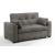 Brooklyn Microsuede Fabric Full Sofa Sleeper