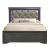 Brooklyn Full Size Bed with Polyester Upholstered Headboard & LED Lighting