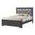 Brooklyn Full Size Bed with Polyester Upholstered Headboard & LED Lighting