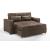 Brooklyn Microsuede Fabric Queen Sofa Sleeper
