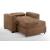 Brooklyn Microsuede Fabric Twin Sofa Sleeper