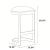 Aura 28.54-inch Leatherette/Stainless Steel Bar Stool