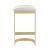 Aura 28.54-inch Leatherette/Stainless Steel Bar Stool