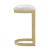 Aura 28.54-inch Leatherette/Stainless Steel Bar Stool
