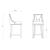 Emperor 41-inch Leatherette/Beech Wood Bar Stool