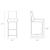 Element 42.13-inch Leatherette/Stainless Steel Bar Stool