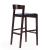 Klismos 40.75-inch Leatherette/Beech Wood Barstool