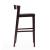 Klismos 40.75-inch Leatherette/Beech Wood Barstool