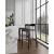 Klismos 40.75-inch Leatherette/Beech Wood Barstool
