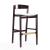 Klismos 40.75-inch Leatherette/Beech Wood Barstool