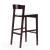 Klismos 40.75-inch Leatherette/Beech Wood Barstool