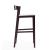 Klismos 40.75-inch Leatherette/Beech Wood Barstool