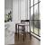 Klismos 40.75-inch Leatherette/Beech Wood Barstool
