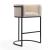 Cosmopolitan 37.8-inch Leatherette/Metal Barstool