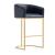 Louvre 40-inch Leatherette/Stainless Steel Barstool