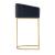 Louvre 40-inch Leatherette/Stainless Steel Barstool