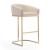 Louvre 40-inch Leatherette/Stainless Steel Barstool