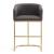 Louvre 40-inch Leatherette/Stainless Steel Barstool