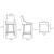 Shubert Leatherette/Wood Barstool