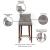 Shubert Leatherette/Wood Barstool