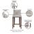 Shubert Leatherette/Wood Barstool