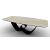 Breeze W98.4-inch Ceramic/Metal Customizable Elliptical Dining Table