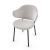 Holly Fabric/Metal Customizable Dining Armchair