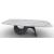 Seashell W98.4-inch Ceramic/Cement Customizable Elliptical Dining Table
