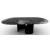 Twins W98.4-inch Ceramic/Metal Customizable Oval Dining Table