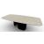 Twins W98.4-inch Ceramic/Metal Customizable Elliptical Dining Table
