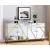 Timeless 4-Door Mirrored Cabinet with Gold Accent