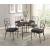 Burnett Marble/Metal Dining Set