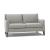 Quiete Leather Loveseat w/ Wood Legs