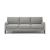 Quiete Fabric/Leather 3 Seater Sofa w/ Wood Legs