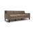 Quiete Fabric/Leather 3 Seater Sofa w/ Wood Legs