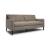 Quiete Fabric/Leather Sofa w/ Metal Legs