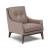 Amicizia Fabric/Leather Armchair w/ Wood Legs