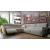 Stupore Fabric/Leather L-Shape Sectional Sofa w/ 2 Recliners