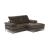 Speranza Fabric/Leather Small L-Shape Sectional Sofa w/ Chaise