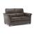 Astuzia Fabric/Leather Loveseat w/ 2 Power Recliners